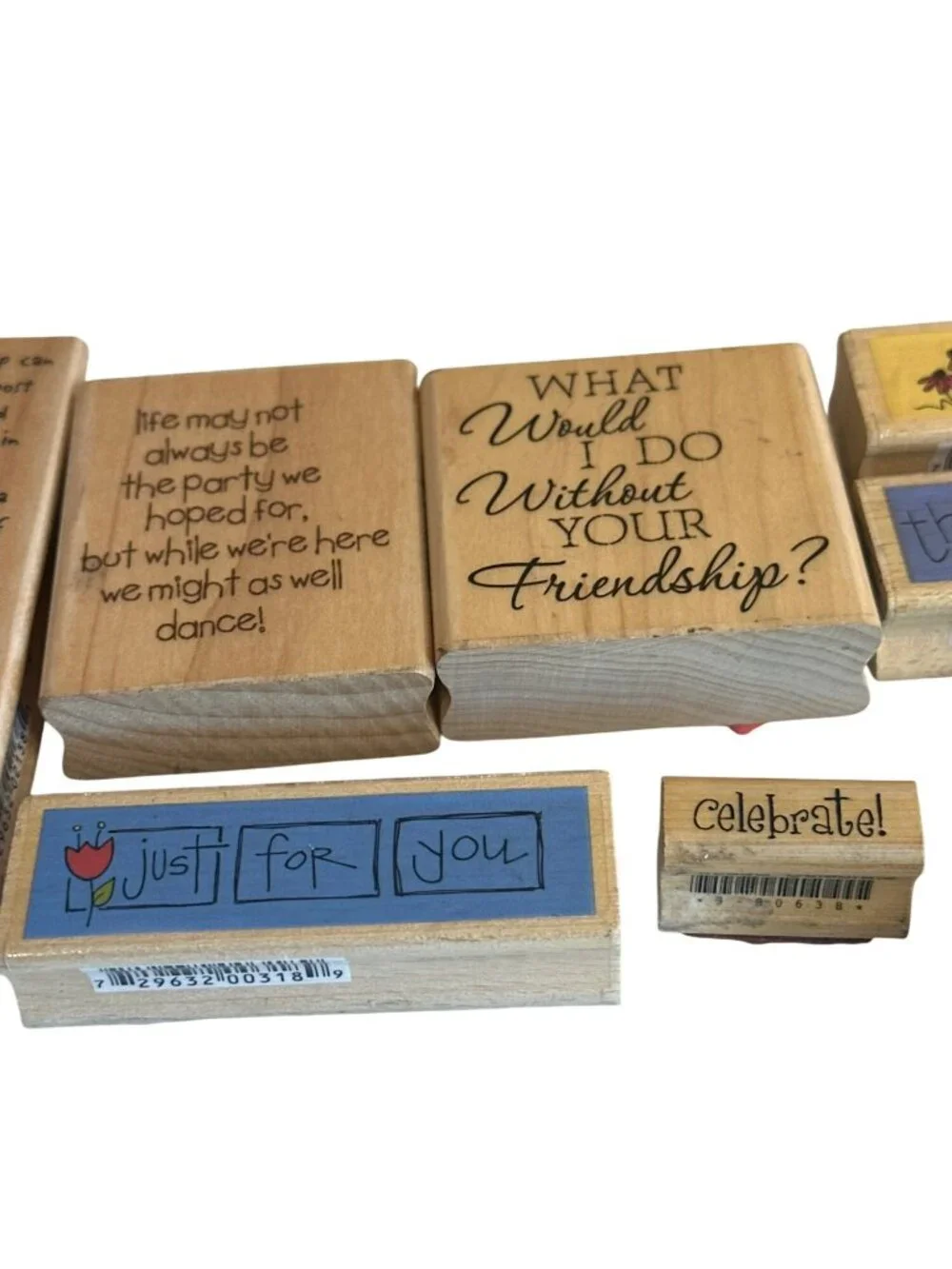 Wooden Rubber Stamps Friendship Inspirational Quotes Stampabilities Heidi Swapp